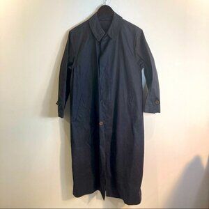 BOSS Sz M Raincoat with Buttons Pockets and Back  Slit Y2K
